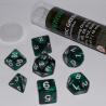 Blackfire Dice - 16mm Role Playing Dice Set - Mystic Green (7 Dice)