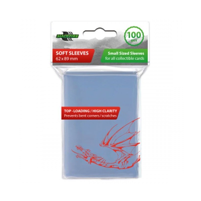 Blackfire Sleeves - Japanese Size Small Premium Soft Sleeves (62x89mm) - 100 Pcs