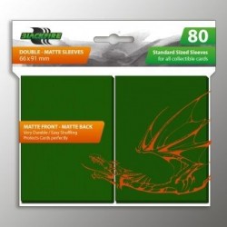 Blackfire Sleeves - Standard Double-Matte Green - 80 Pcs