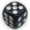 Dado D6 12mm - Preto Marmore
