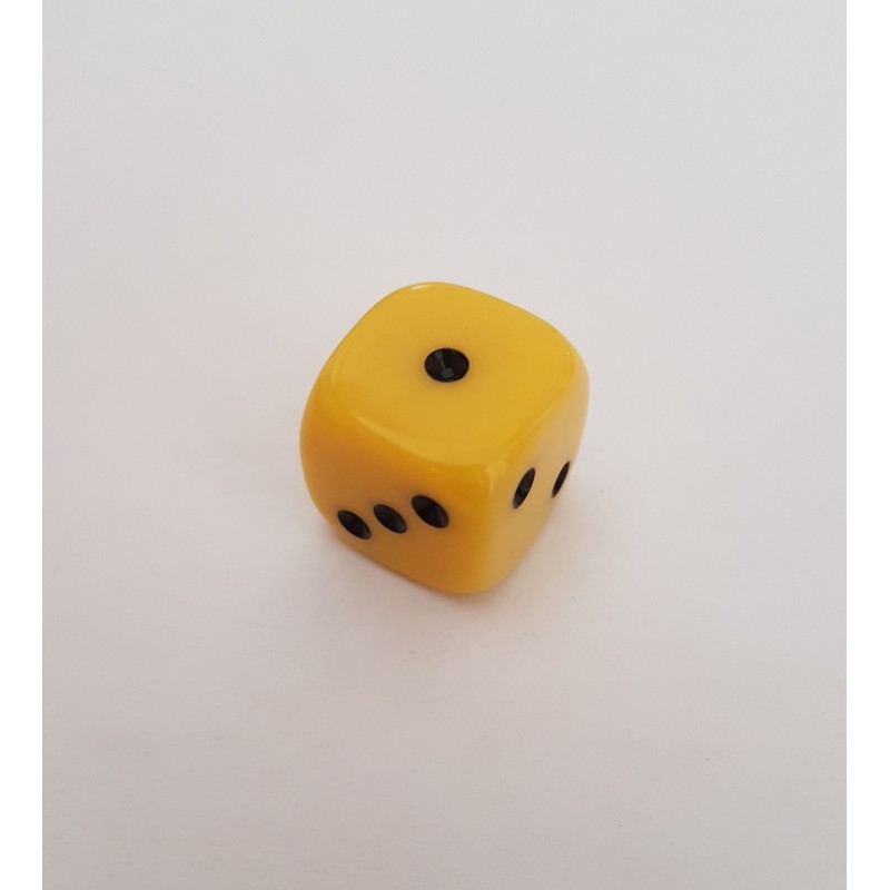 Dado D6 16 mm - Amarelo