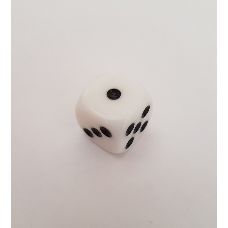 Dado D6 16 mm - Branco