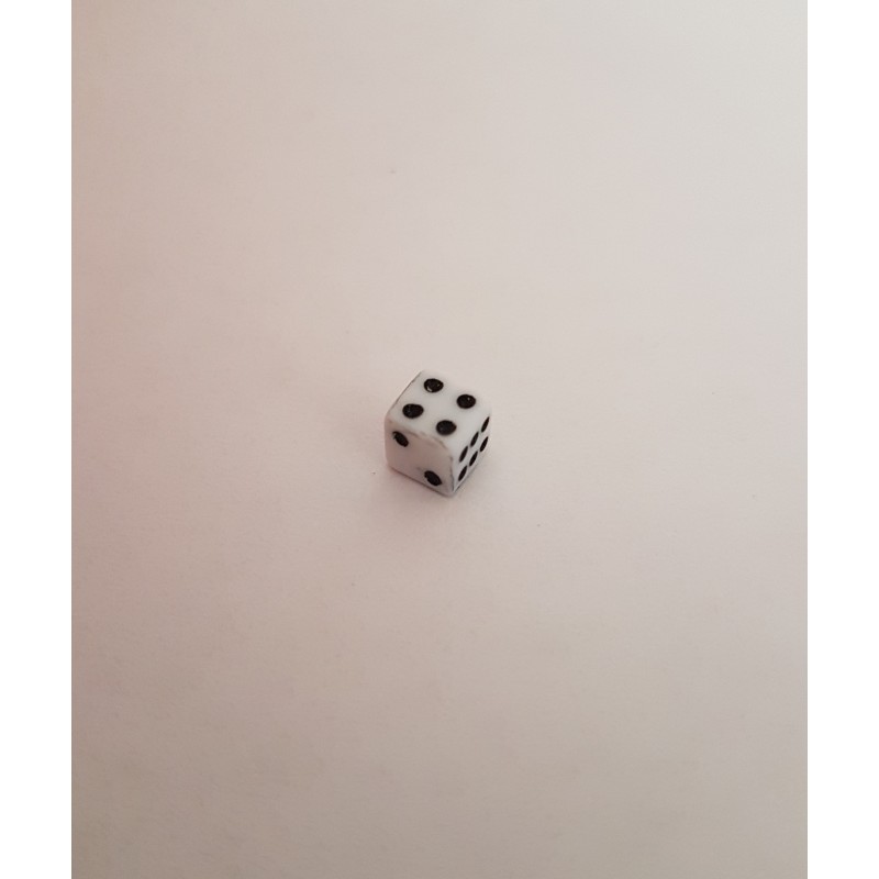 Dado D6 5mm - Branco