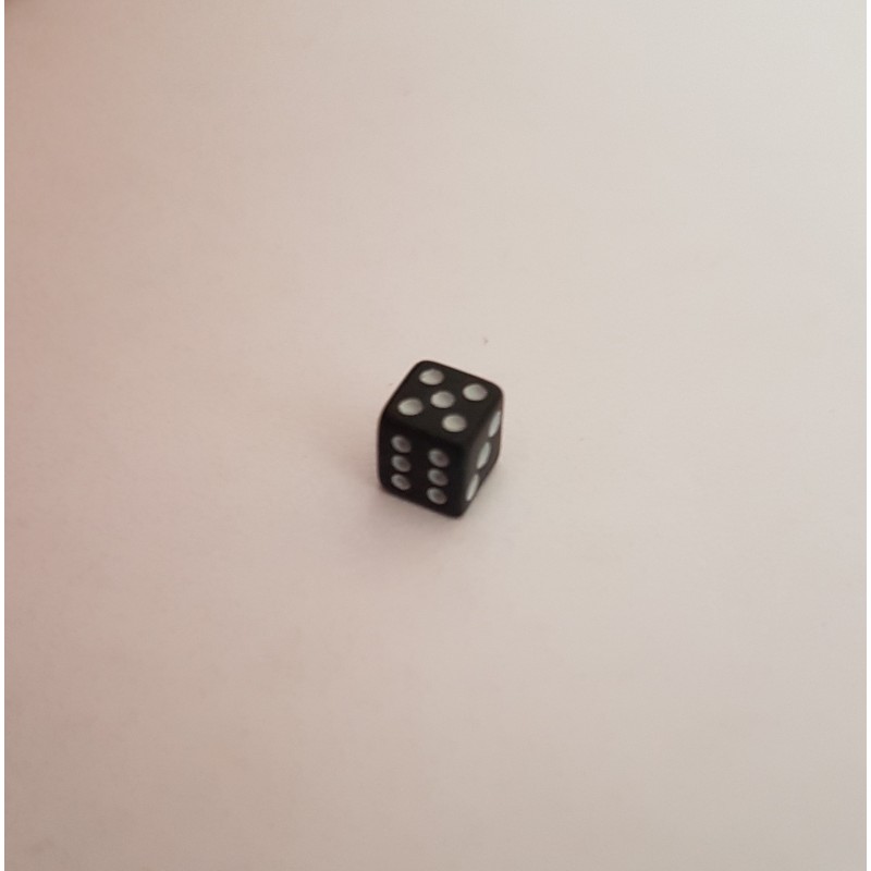 Dado D6 5mm - Preto