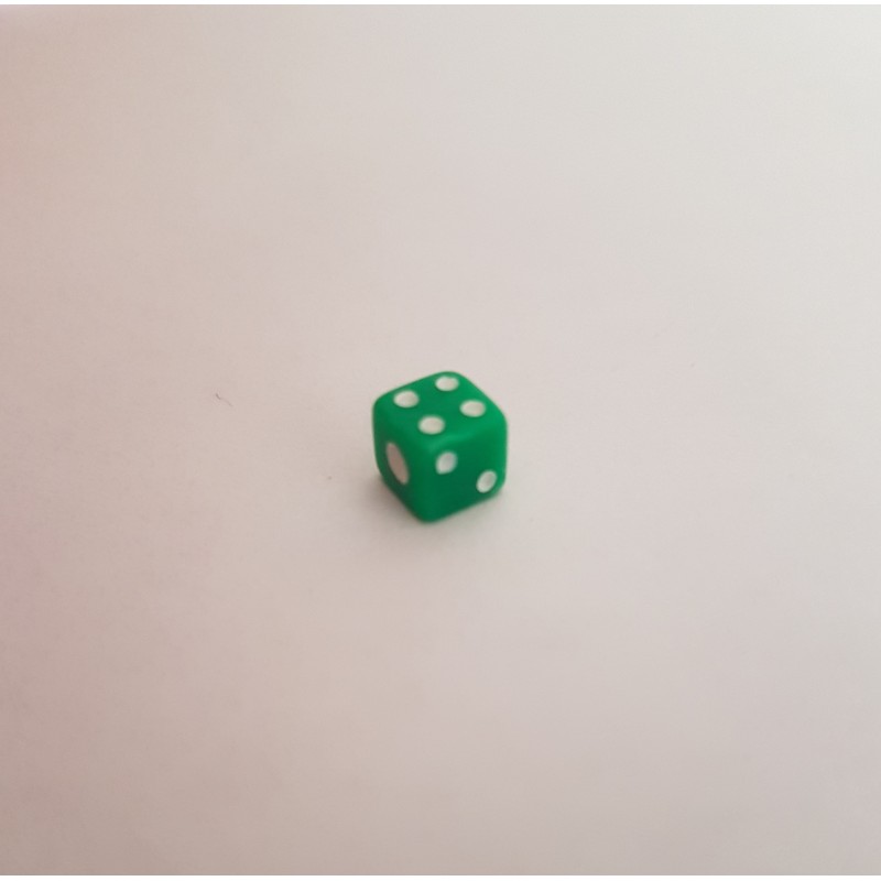 Dado D6 5mm - Verde