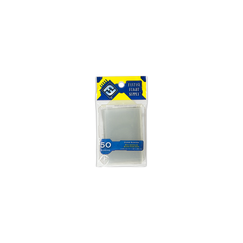 FFG Supply Clear Sleeves - Mini American - 50 Pcs
