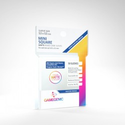 Gamegenic - MATTE Mini Square Sleeves (53x53mm) - 50 Pcs