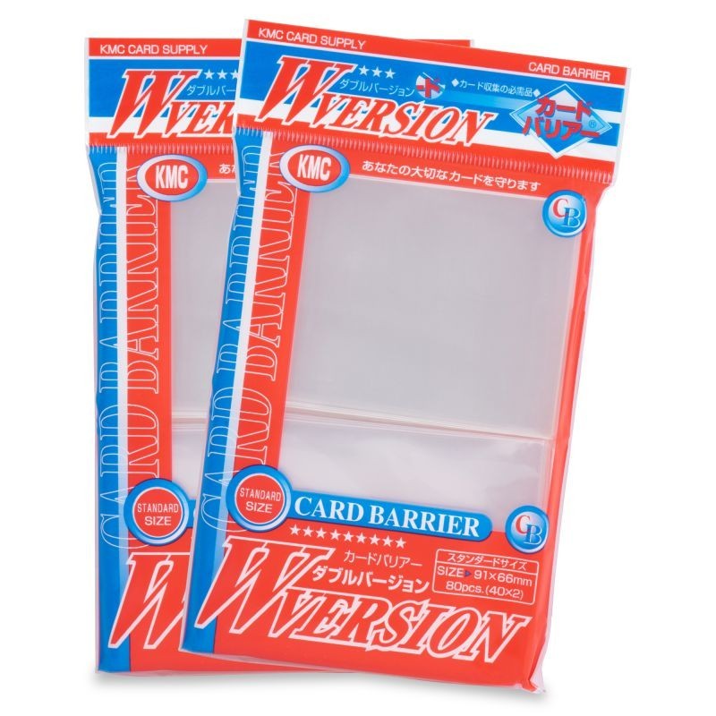 KMC Standard Sleeves - W Version Clear (66x91mm) - 80 Pcs