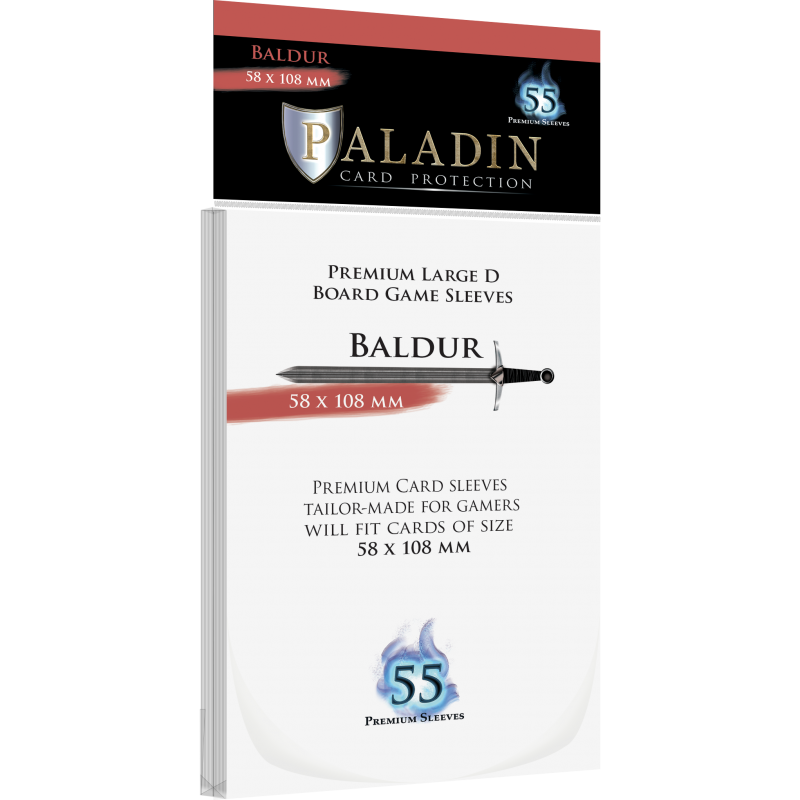 Paladin Sleeves - Baldur (58x108mm) - 55 Pcs