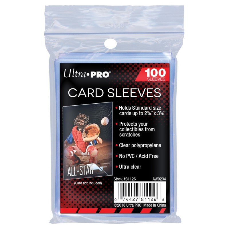 UP - Standard Sleeves - Regular Soft Card - 100 Pcs