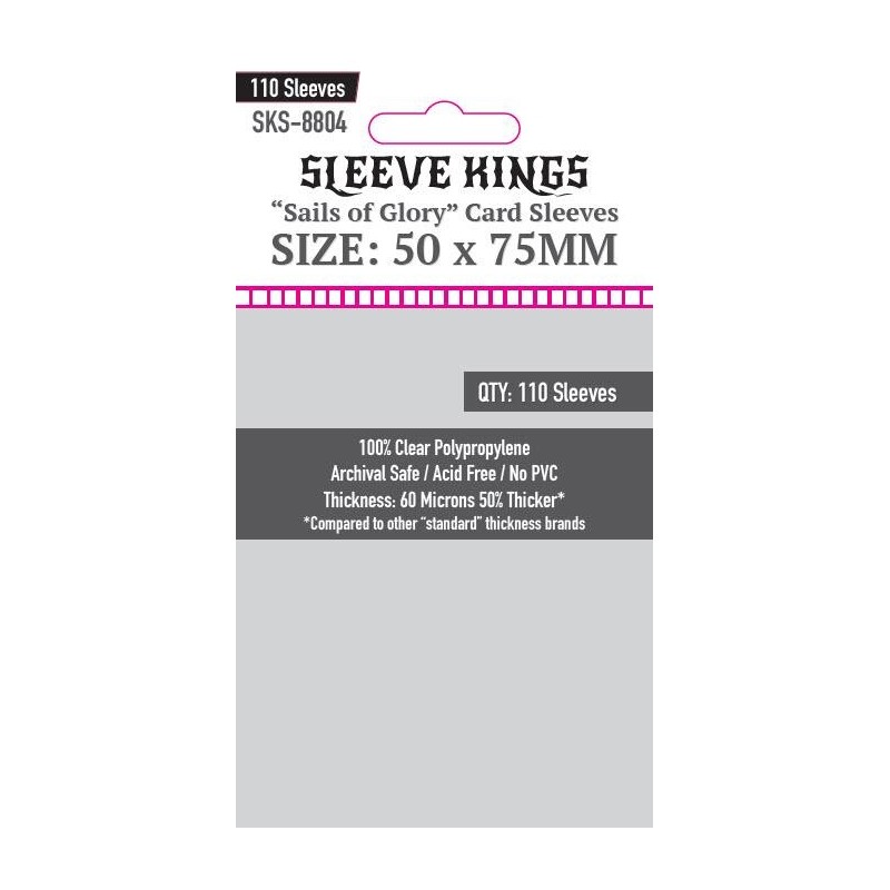 Sleeve Kings - "Sails of Glory" Card Sleeves (50x75mm) - 110 Pcs