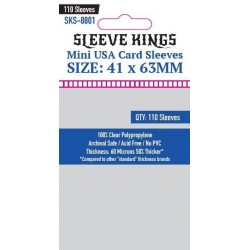 Sleeve Kings - Mini USA Card Sleeves (41x63mm) - 110 Pcs