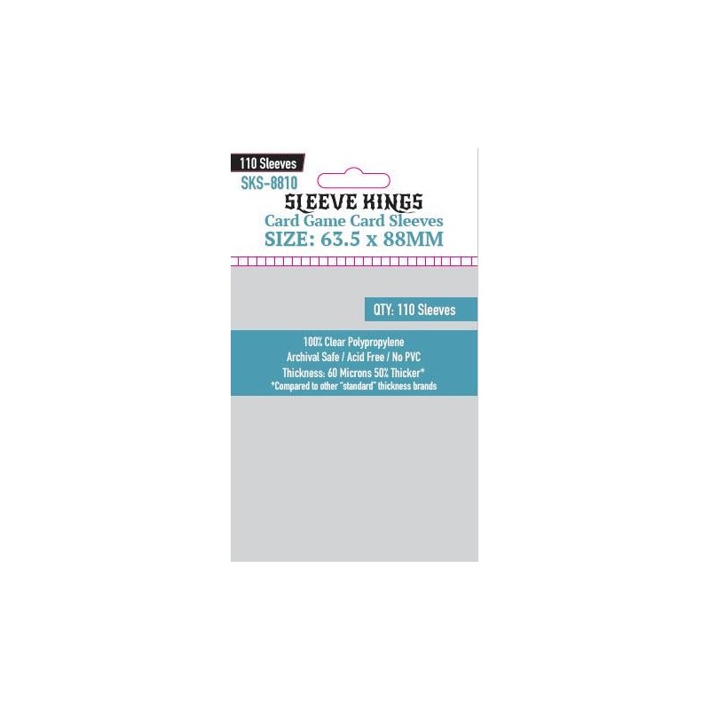 Sleeve Kings - Card Game Card Sleeves (63.5x88mm) - 110 Pcs