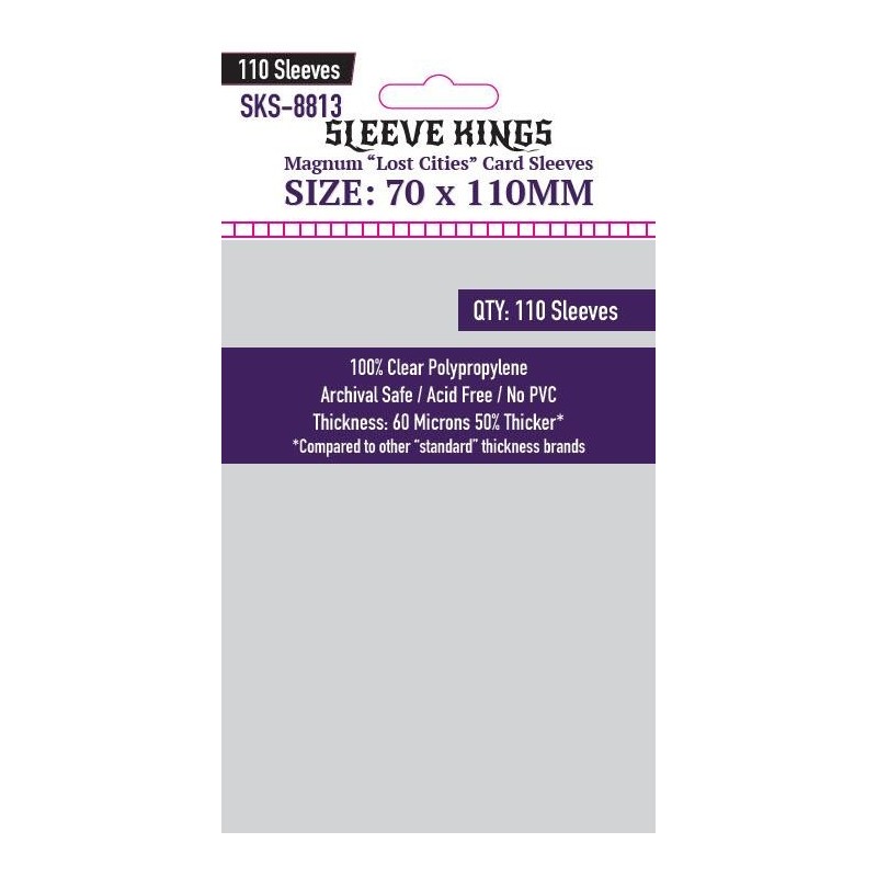 Sleeve Kings - Magnum "Lost Cities" Card Sleeves (70x110mm) - 110 Pcs