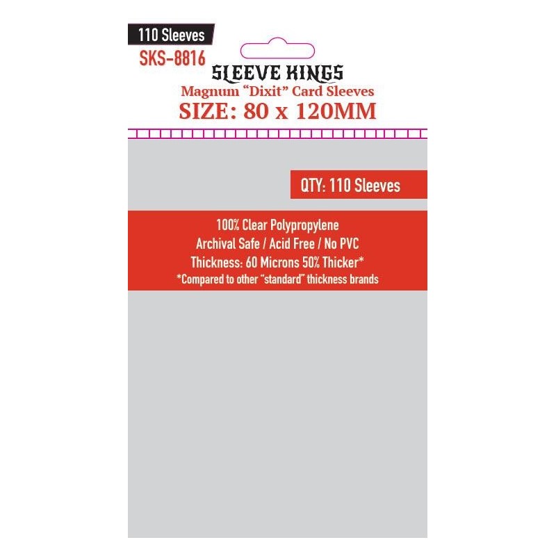 Sleeve Kings - Magnum "Dixit" Card Sleeves (80x120mm) - 110 Pcs