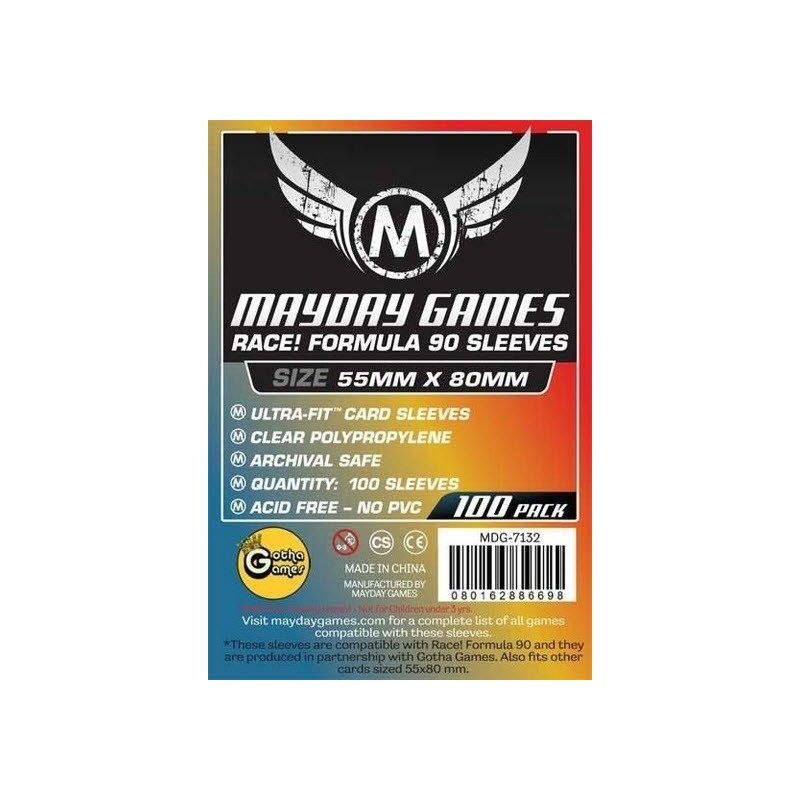Mayday - "Race! Formula 90" Card Sleeves (55x80mm) - 100 Pcs