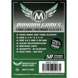 63,5x88 mm - Mayday Games Sleeves, Premium Standard, 50 Pcs.