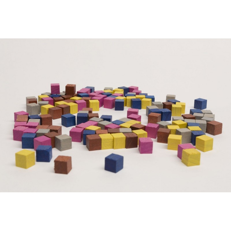 Cubo de madeira - 8mm - 1Pc