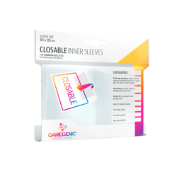 64x89 mm - Gamegenic Sleeves, Closable Inner Sleeves, 100 Pcs.