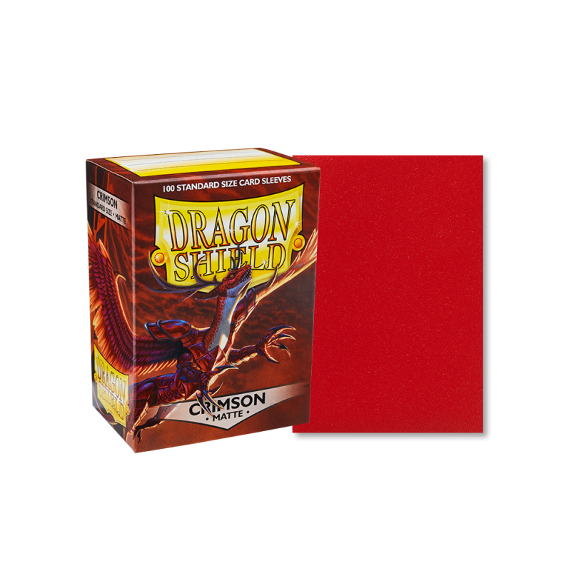 63x88mm - Dragon Shield Sleeves, Crimson, 100 Pcs.