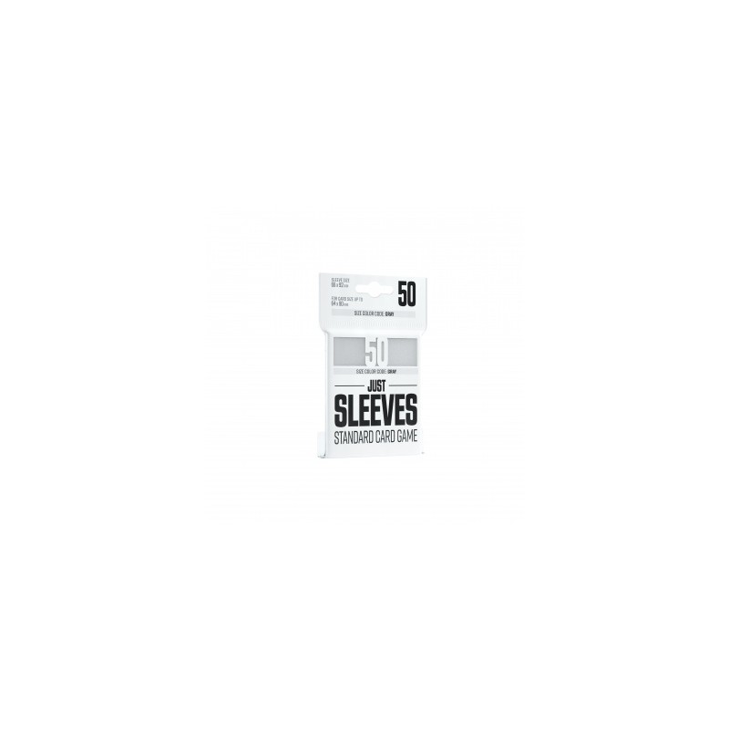 64x90 mm - Just Sleeves, Standard Size White, 50 Pcs.