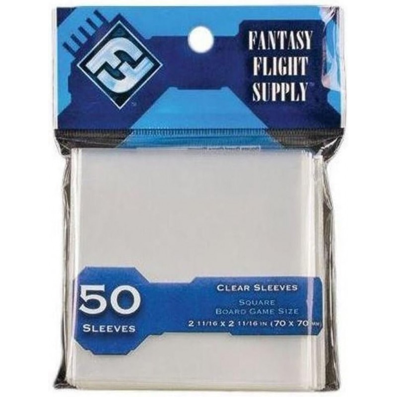 70x70 mm - Fantasy Flight Games Sleeves, Square, 50 Pcs.