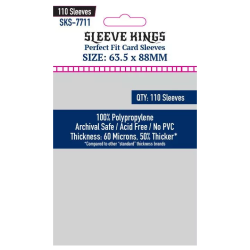Sleeve Kings - Card Game Card Sleeves (63.5x88mm) - 110 Pcs | Jubilant Sunday